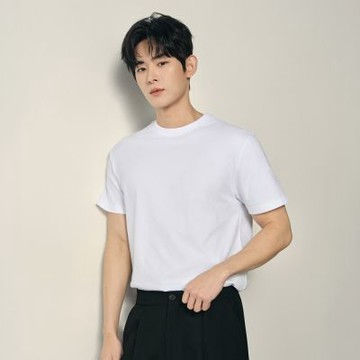 GIORDANO 韓國同款 男裝純棉基礎圓領短袖T恤【多色任選】