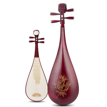 琵琶樂器初學入門成人兒童彈拔紅木琵琶演奏民族樂器花梨木考級 鑫弘-戶外運動