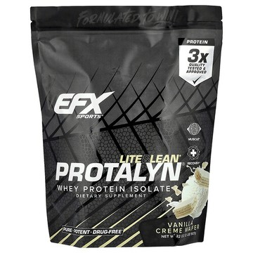 EFX Sports, Protalyn® 分離乳清蛋白，香草奶油餅乾味，2 磅（907 克）