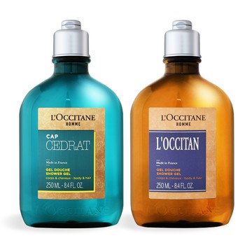 L’OCCITANE 歐舒丹 男士雙效沐浴膠(250ml)-多款可選-國際航空版