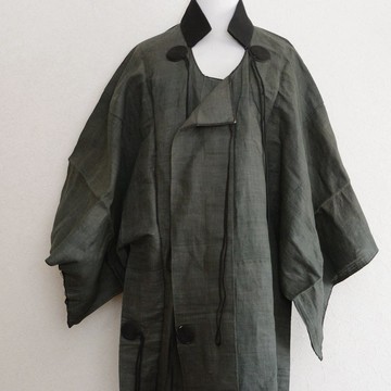 【現存的稀有長合羽】JAPAN VINTAGE 古布 和服 歷史文物 民俗文化 外套