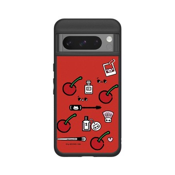 Pixel 8 Pro SolidSuit 黑 - 爽爽貓 Song Song Meow by SECOND - 櫻桃爽爽貓
