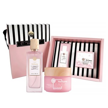 NEWART 新技 粉色邂逅髮香禮盒 Set  髮香膏 100ml+髮香水 50ml  秀髮專屬香氛修護  旅行外出方便攜帶  1組