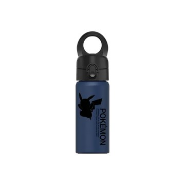 磁吸水壺 AquaStand 不鏽鋼 480cc - 無吸管 子夜藍 - 寶可夢 Pokemon - 皮卡丘剪影
