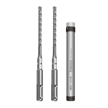 PANRICO 百利世 四溝不掉釘鑽兼鎖組 5.8x160mm (三刃鑽頭x2+套筒x1)  1組