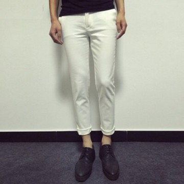 現貨+預購 休閒長褲 九分褲-反摺流行春夏必備男小腳褲子3色73s2【獨家進口】【米蘭精品】