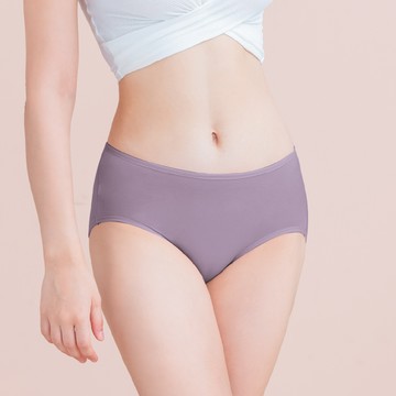 【Clany可蘭霓】台灣製蠶絲蛋白親膚 M-XL內褲(薰衣草紫 2152-92)環保安心染劑