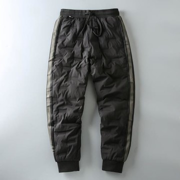 冬季新款 加厚保暖不臃腫！壓膠分倉鎖絨 白鴨絨防風休閑褲羽絨褲