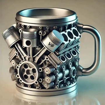 手慢無⚡機械發動機引擎馬克杯 V8V6發動機不銹鋼杯 發動機咖啡杯 馬克杯 個性酒杯 創意樹脂不鏽鋼杯子 水杯