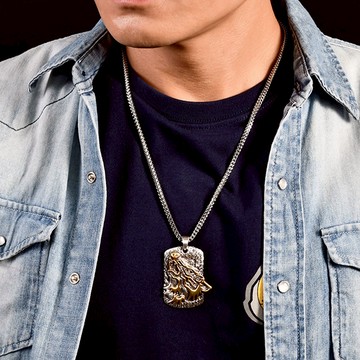 【MF select】 狼王 軍牌項鍊 動物系 個性項鍊 個性飾品 軍牌 項鍊 狼