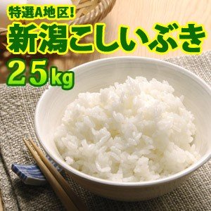 送料無料(北海道・九州・沖縄除く) 令和5年産 新米 大人気！新潟県上越産こしいぶき25kg