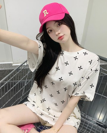 夏季chic港風復古十字架印花短袖t恤女寬松顯瘦洋氣中長款上衣ins