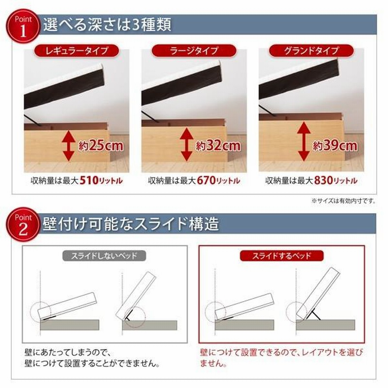 0433】ショート丈収納ベッド[Odette][オデット]薄型スタンダード 