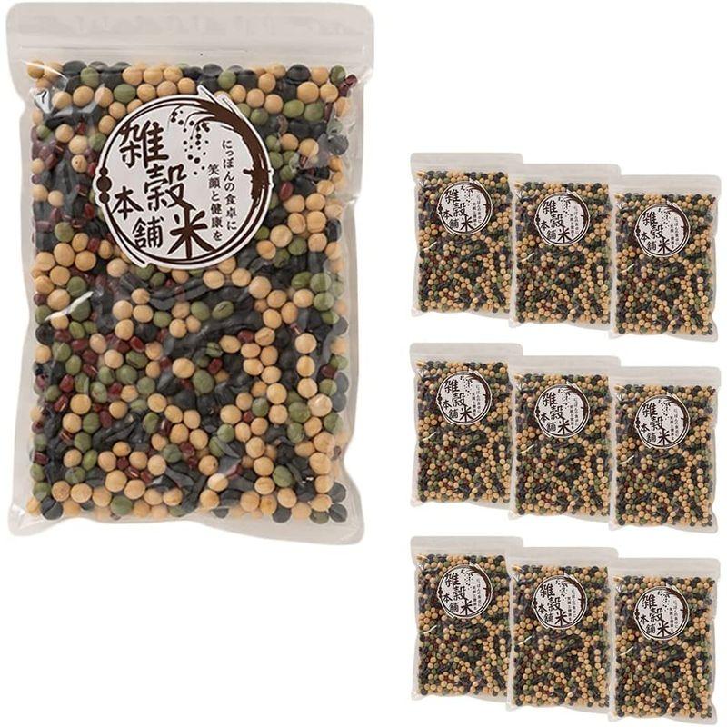 雑穀米本舗 ホール豆４種ブレンド(大豆 黒大豆 青大豆 小豆) 5kg(500g×10袋)