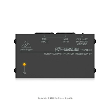 PS400 Behringer耳朵牌 麥克風前級 擴大機 12V/48V幻象電源