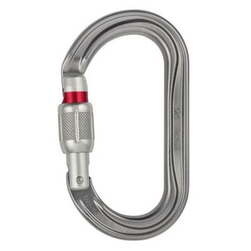 PETZL OK SCREW-LOCK 鋁合金O型有鎖鉤環 銀灰色 M33A-SL