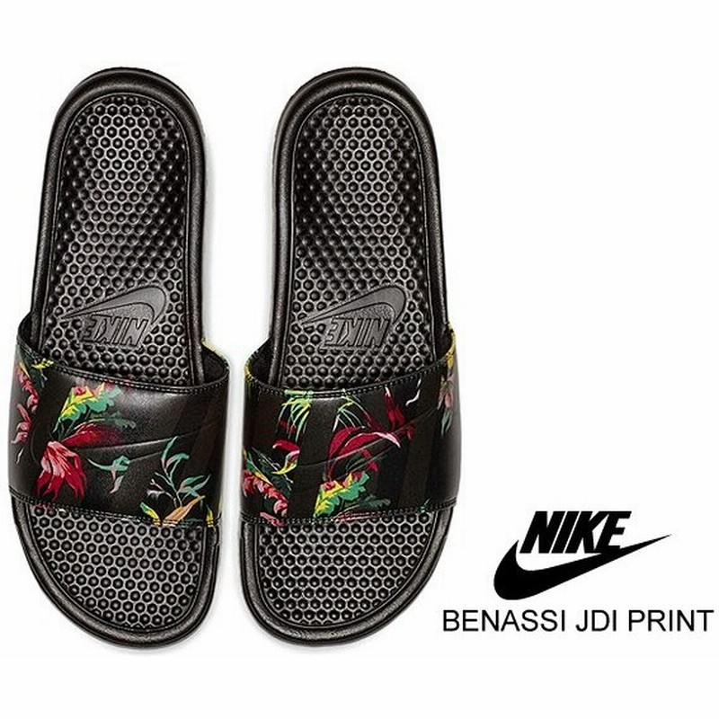 ナイキ ベナッシ Jdi プリント Nike Benassi Jdi Print Black Black 023 スポーツサンダル シャワーサンダル メンズ レディース フラワー 花柄 通販 Lineポイント最大0 5 Get Lineショッピング