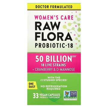 Nature's Truth, 女性護理，RAW Flora™ 益生菌-18，30 粒全素膠囊