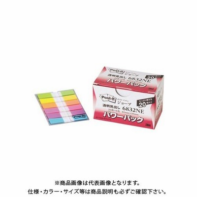 スリーエム ポストイットジョーブパワーP透明見出し 6832NE
