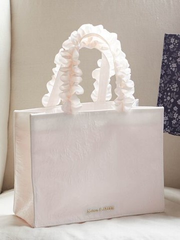 質感花卉紋理荷葉褶邊托特包(8A41F0J2300) - Maison de FLEUR