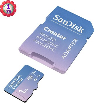 SanDisk 1TB Creator microSD 190MB/s UHS-I U3 A2 V30 記憶卡