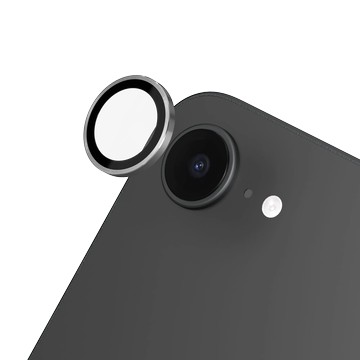 iPhone 16e 9H 鏡頭玻璃保護貼 銀