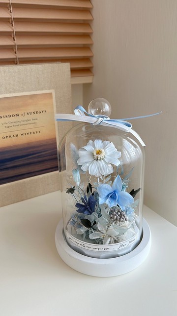 Flora Flower 小花叢永生花夜燈-月色