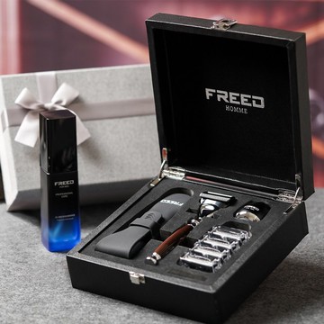 Pinkoi 獨家限定 尊爵四件組五刀刮鬍刀禮盒 +刮鬍露 生日禮物 男