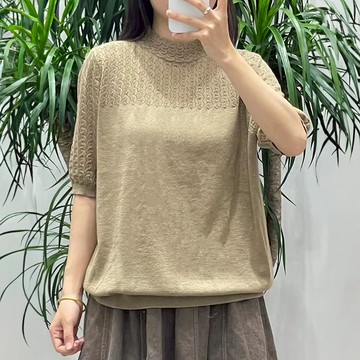 半高領針織羊毛上衣308753