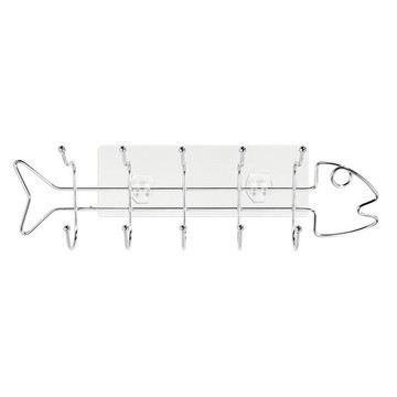 綠貝304無痕魚形五連掛勾