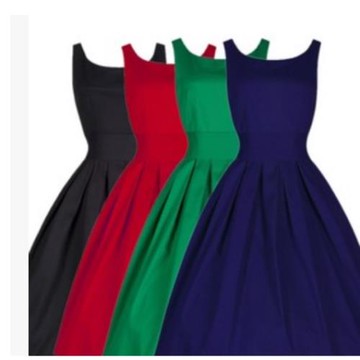 11026111復古赫本風 收腰顯瘦大擺裙蓬蓬連衣裙