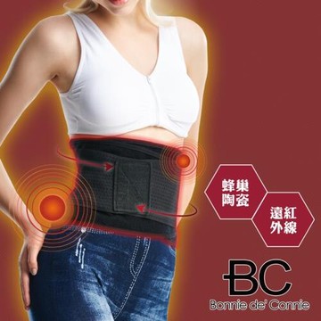 (買1送1)法國bc蜂巢陶瓷遠紅外線循環挺背纖腰帶(m號限定)