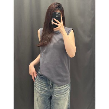 日單！男女裝夏季新款棉混紡無袖T恤背心坎肩吸汗透氣打底Y475363