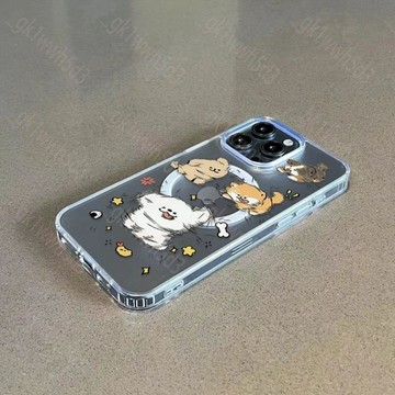 現貨+免運✈️搖頭晃腦小狗 磁吸殼  適用iPhone17/16/15/14高透磁吸手機殼蘋果13/12/promax
