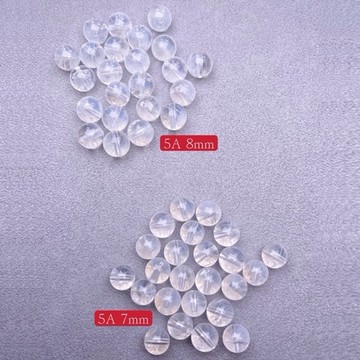 【肯爸水晶嚴選】高品質藍針水晶5A 7mm8mm/天使之翼/全孔/手工串珠編織/材料珠/DIY/單顆/單珠/水晶/現貨