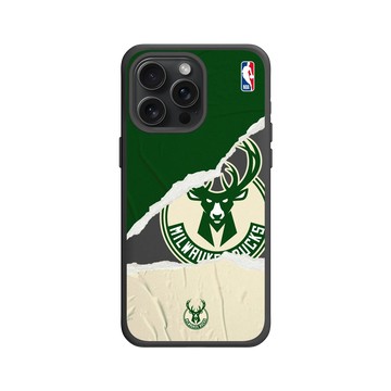 iPhone 15 Pro Max SolidX 黑 - NBA - 熱血系列-密爾瓦基公鹿 Milwaukee Bucks - Sweat and Tears
