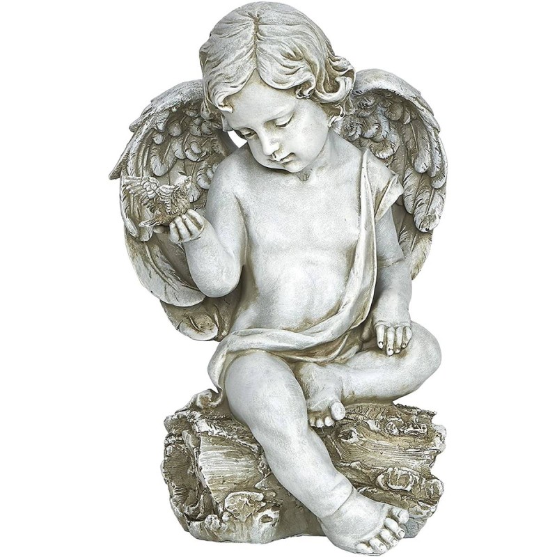 鳩と天使（ケルビム）ガーデン彫刻 彫像/ Cherub with Dove Statue(輸入品 | LINEブランドカタログ