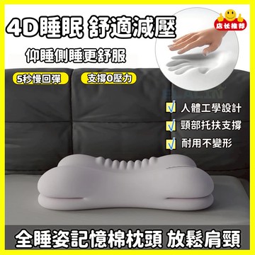 日本頸椎枕頭 枕頭 護頸枕頭 家用護頸枕頭 助睡眠枕頭 記憶枕 頸椎枕頭 人體工學設計 防螨 側睡枕 睡眠枕 多功能分區