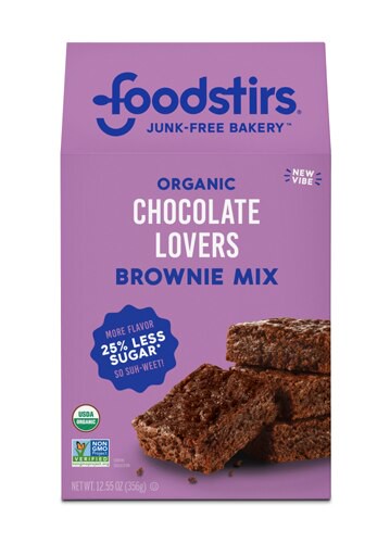 Foodstirs Organic Chocolate Lovers Brownie Mix 12.55 oz