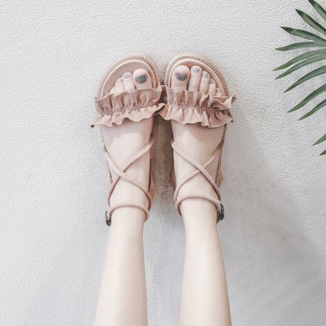 涼鞋女百搭學生新款春夏氣質仙女風平底小清新軟底羅馬女涼鞋