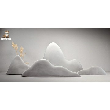 205 台灣手作 桌上擺件 山 假山 山巒 裝飾品 現代簡約擺飾 藝術擺飾 玄關擺件 書房擺件 園藝擺件 非魚缸擺件
