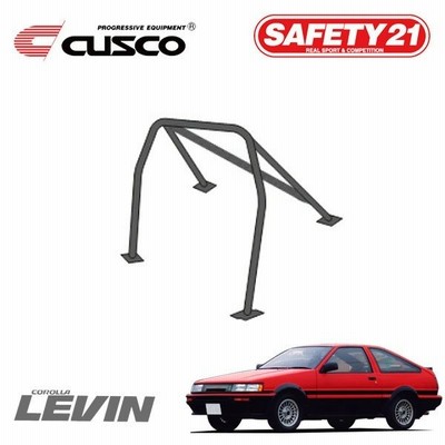 Cusco クスコ ロールケージ Safety21 定員ウインドー 4点式 定員4 5名 スプリンタートレノ Ae86 5 87 4 4a Ge 1 6 Fr 2ドア 3ドア サンルーフ無 通販 Lineポイント最大get Lineショッピング