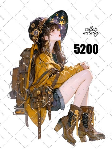 original sticker no.5200 人物貼紙 原創貼紙 原創人物貼紙 裝飾貼紙 cotton melody