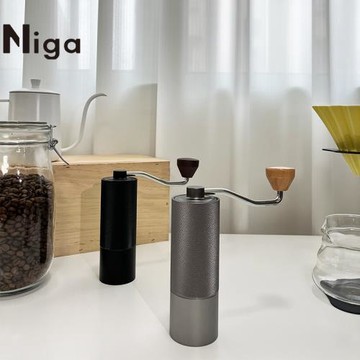 (免運)niga手搖咖啡磨豆機研磨機家用小型手磨咖啡機戶外手動咖啡研磨器