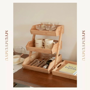 隔日到貨｜廚房收納架 桌上置物架 杯子收納架 紅酒架 餐具收納架 多功能收納置物架｜MYUMYU 沐慕家居 台灣