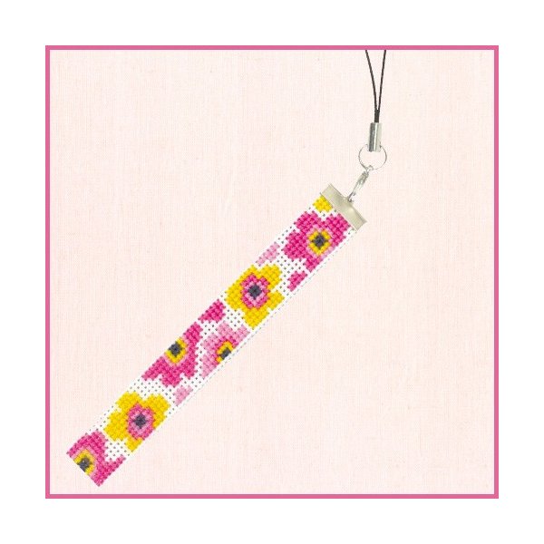 刺繍 キット オリムパス ストラップ 北欧のかわいいクロスステッチ ストラップ ロングタイプ プチフラワー 通販 Lineポイント最大0 5 Get Lineショッピング