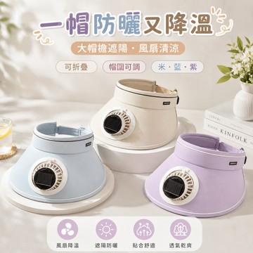 現貨📣📣戶外風扇遮陽帽 太陽能充電帽 釣魚防曬帽 透氣棒球帽 工地工程涼帽 防紫外線帽子 登山出行涼帽 USB 電風扇帽