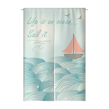 【客製化門簾】【贈桿發票】日式關東旗 洗手間門簾 厨房門簾 透光門簾 免打孔門簾 衛生間門簾 書櫃遮擋簾 門簾風水簾