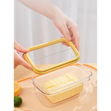 Artistwooll黃油切割儲存盒冰箱冷藏冷凍芝士奶酪分裝保鮮收納盒