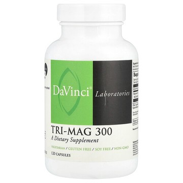 DaVinci Laboratories, Tri-Mag 300，300 毫克，120 粒膠囊（每粒膠囊 75 毫克）